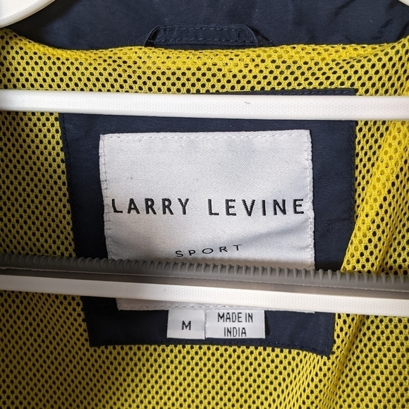 Vintage Larry Levine Sport Women's Nautical Navy Blue Anorak Jacket Size Medium - Picture 2 of 11